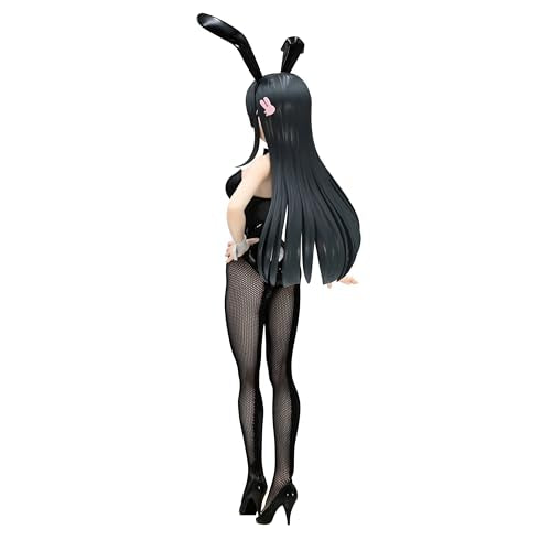 Furyu Rascal Does Not Dream BiCute Bunnies Mai Sakurajima face detail highlights sculpting.