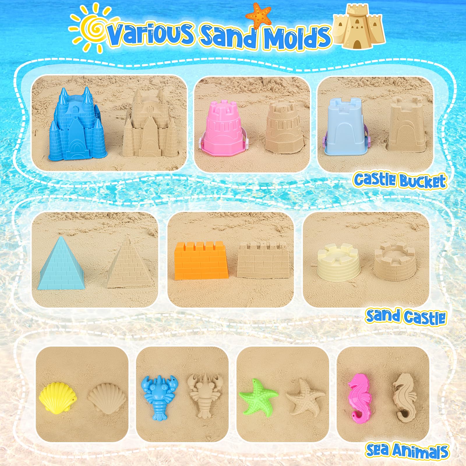 FUSPWEAO beach shovel shows sturdy grip for smooth digging and building sand walls.