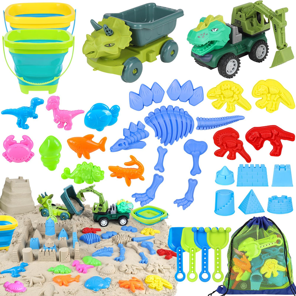 FUSPWEAO collapsible beach buckets ready for quick sand play at the shore