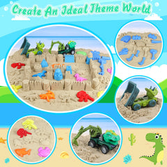 FUSPWEAO dinosaur truck for playful beach digging and transport