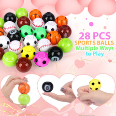 FUSPWEAO mini fidget spinners with sports balls provide portable play