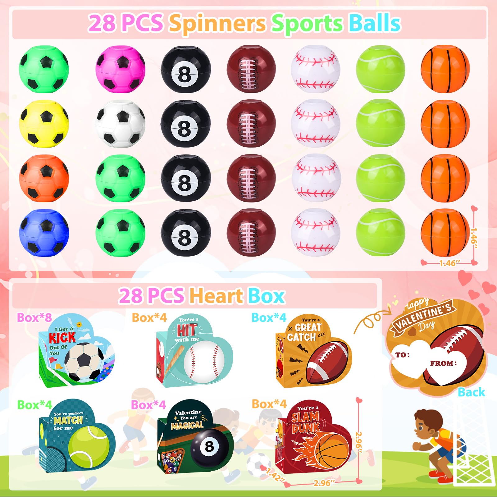 FUSPWEAO soccer ball color variety enhances group play
