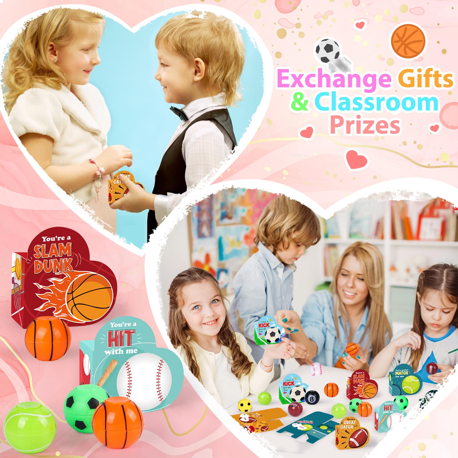 FUSPWEAO Valentines classroom prizes for rewards and celebrations