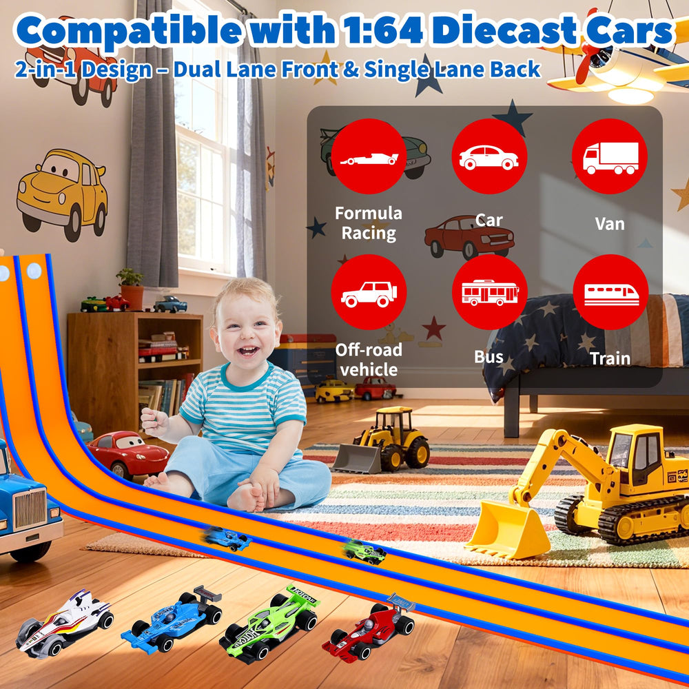 FUTESI 164 diecast car compatibility enhances play with 1/64 scale cars.