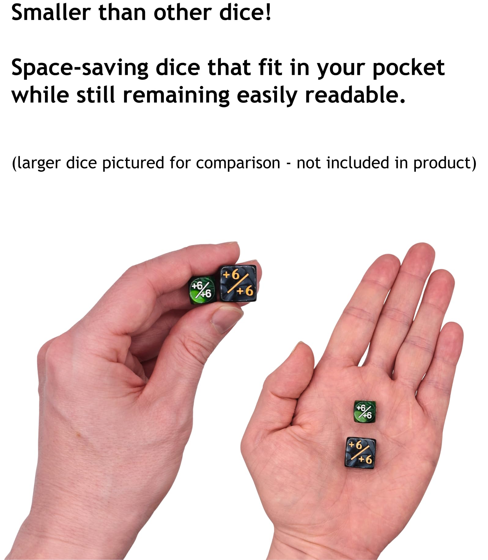 Futhark hard plastic case keeps dice organized and protected