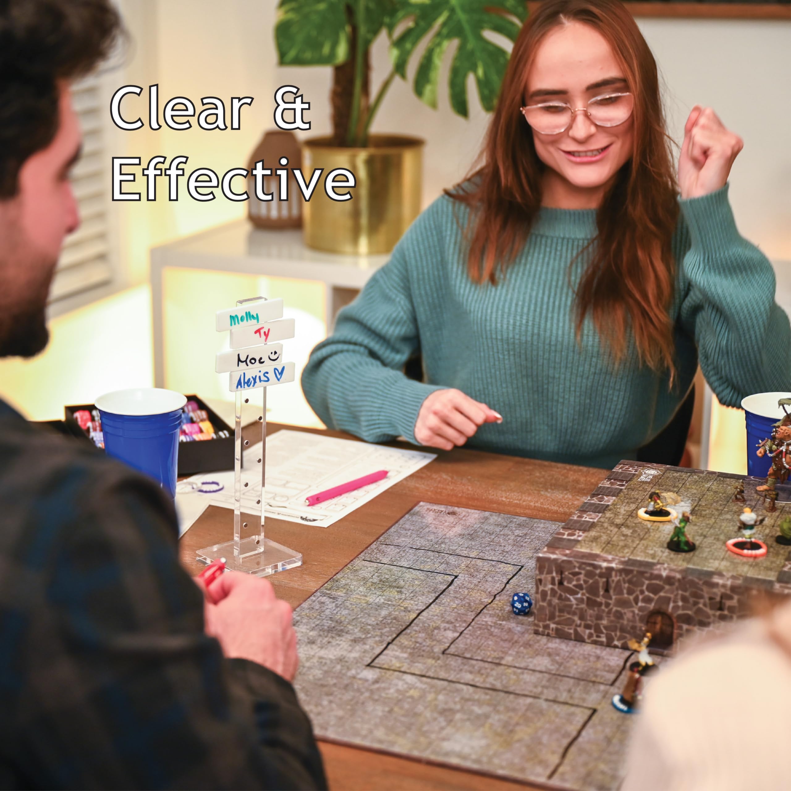 Futhark DND Initiative Tracker compact dimensions suit tight gaming spaces.