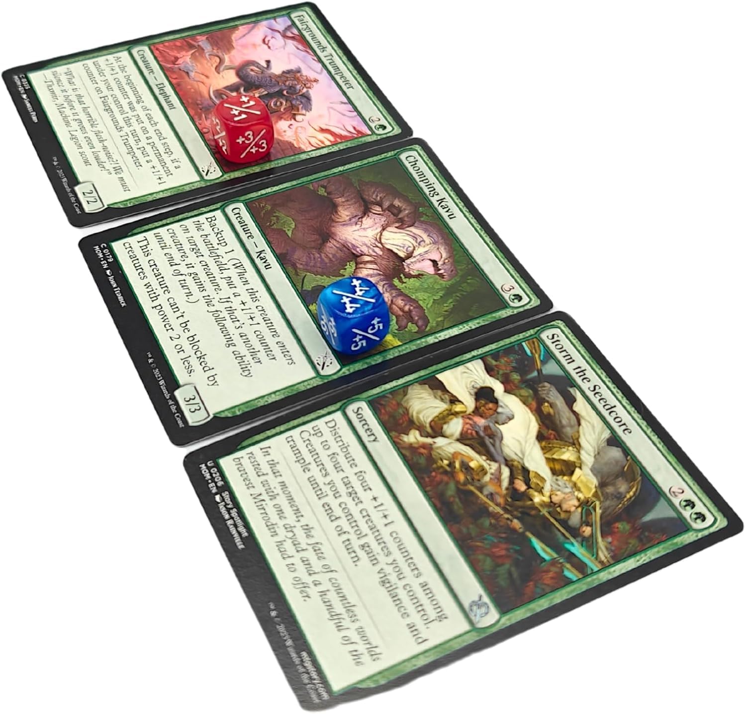 Futhark plus-counter dice color swirl enhances battlefield visibility