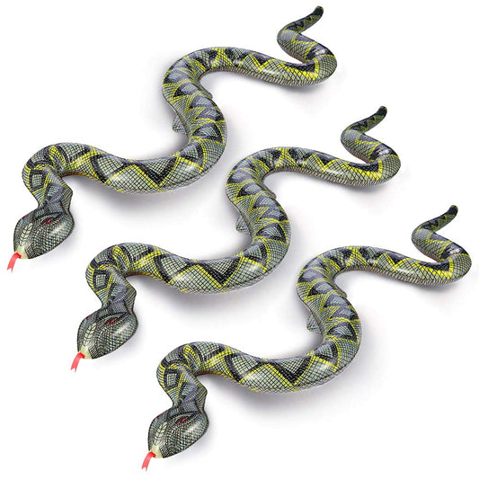 FuturePlusX three 39-inch inflatable snakes assembled for jungle decor.