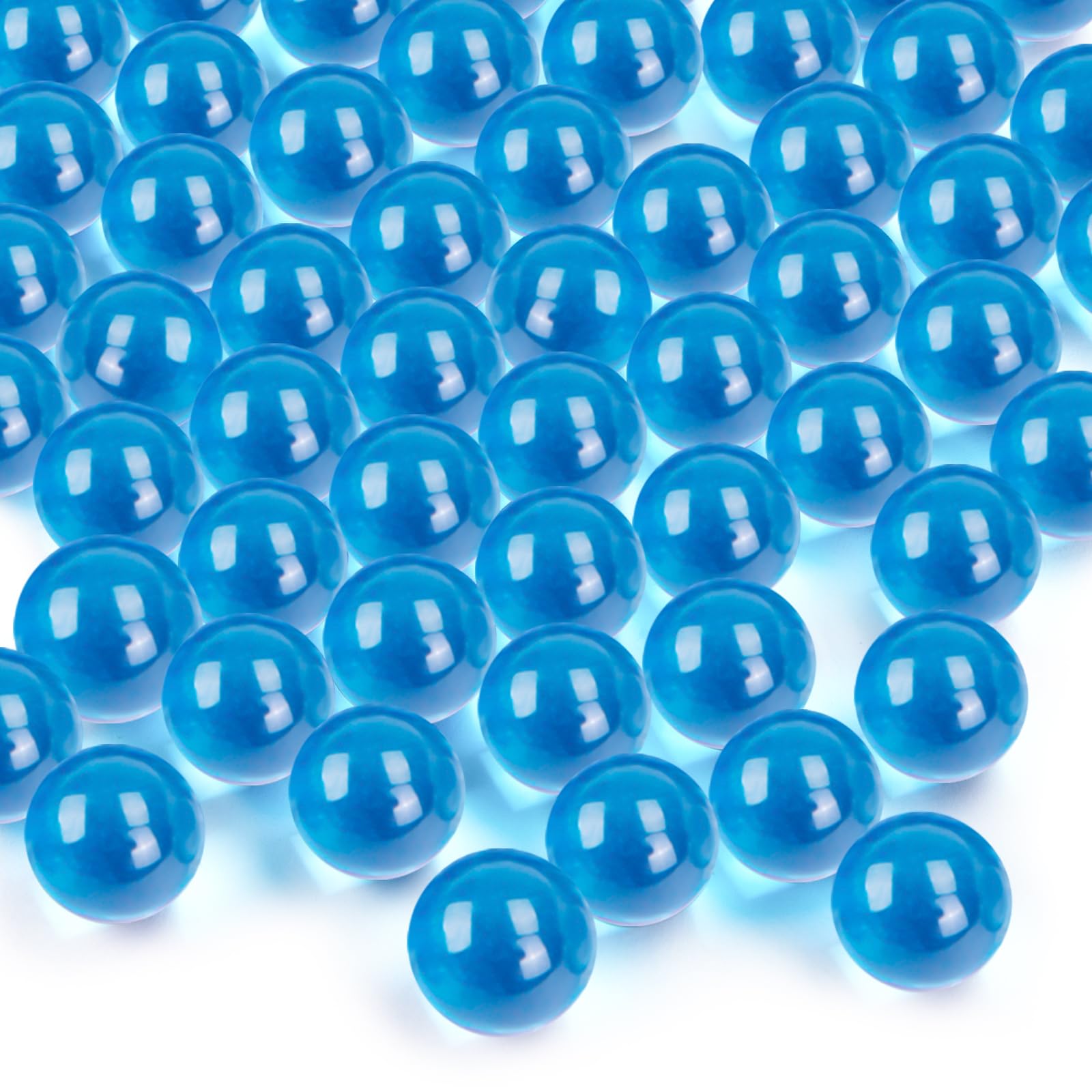 FuturePlusX light blue glass marble box secures marbles for elegant vase decor