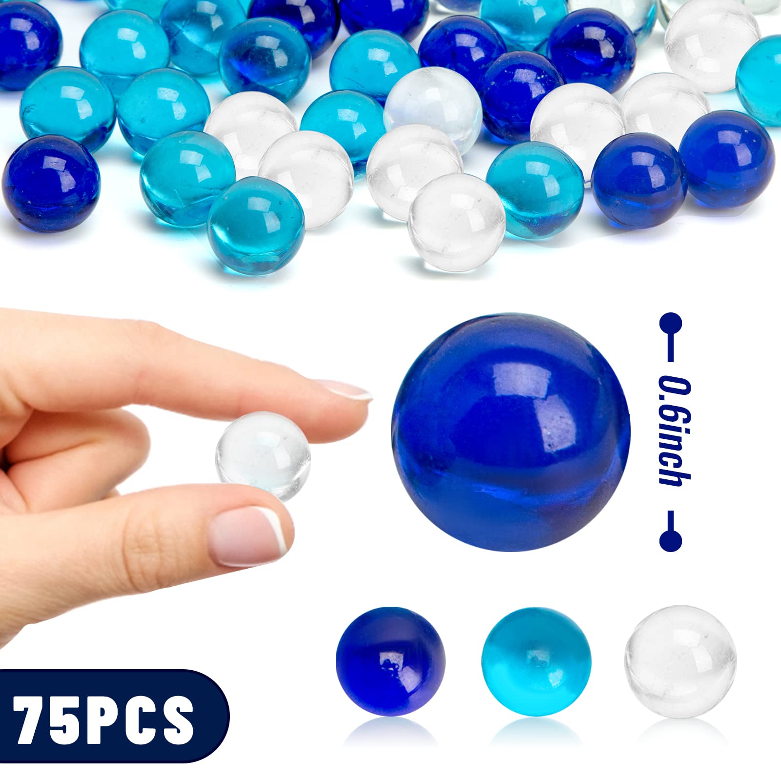 FuturePlusX transparent marbles close-up showing smooth glass finish for safe play