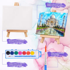 Fuutreo paint brush included for quick, mess-free crafting.