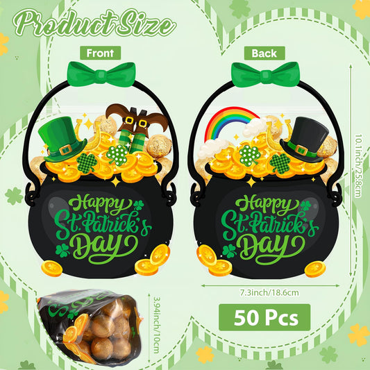 Fuutreo green bag with transparent window reveals treats, enhancing anticipation.