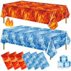 FuWeave ice tablecloth 54x108 inches for icy ocean-themed parties.
