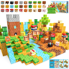Fuwidvia Magnetic Blocks castle scene stimulates imaginative play and spatial thinking
