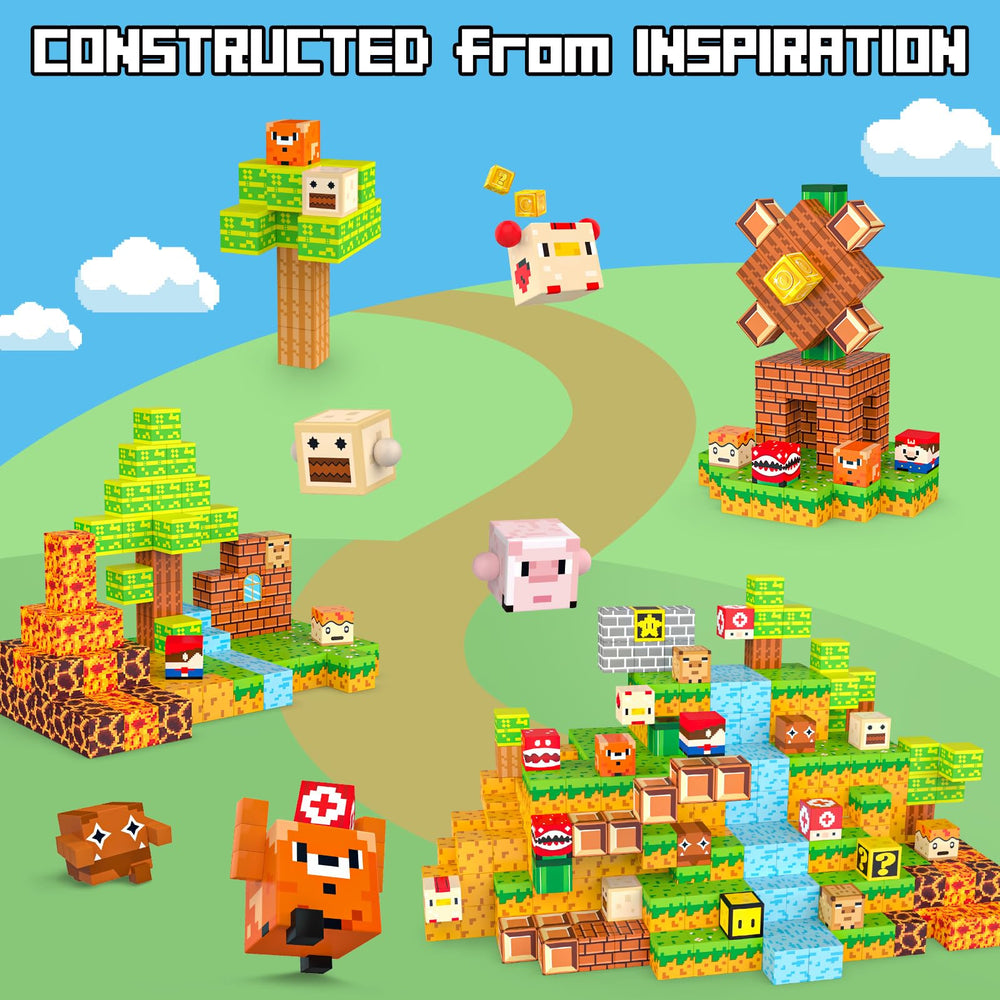 Fuwidvia Magnetic Blocks river scene supports modular design and problem solving