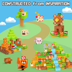 Fuwidvia Magnetic Blocks river scene supports modular design and problem solving