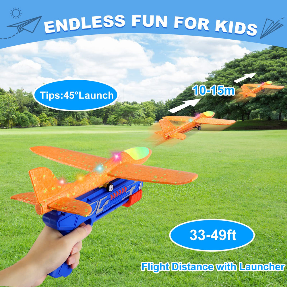 Fuwidvia plane launcher enabling quick launches for active outdoor play sessions.