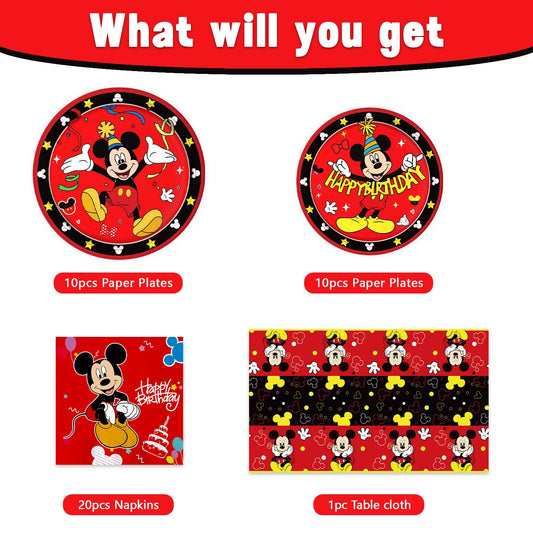 Fuyhiuous Mickey party napkins—soft, absorbent, ideal for cheerful celebrations.