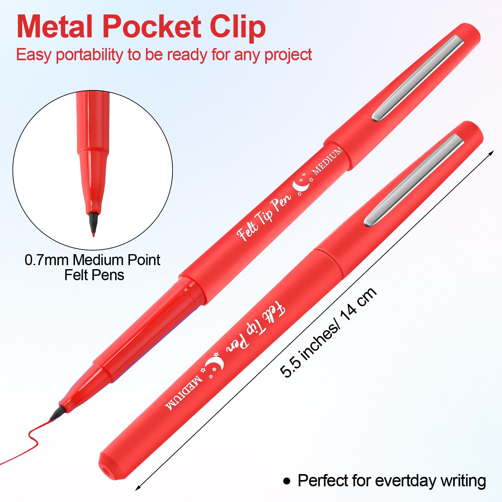 Fuyoooo 0.7mm medium-point tip for precise bold lines