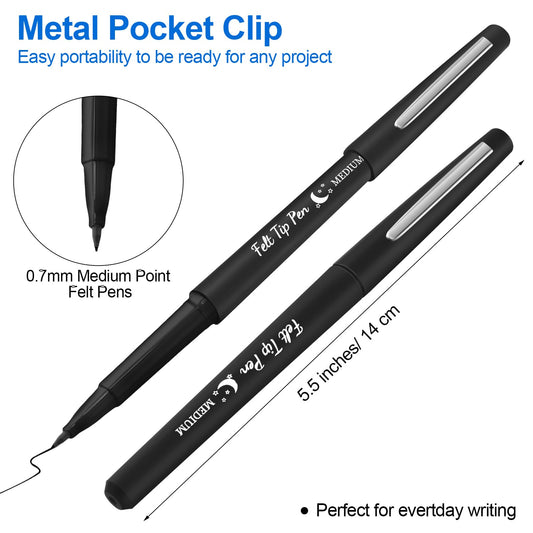 Fuyoooo 0.7mm nib pens provide smooth, no-bleed writing.