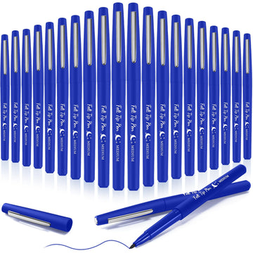 Fuyoooo blue felt tip pens pack for smooth journaling
