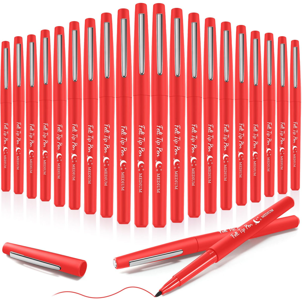 Fuyoooo 20-pcs felt tip pens pack for vibrant journaling and note taking