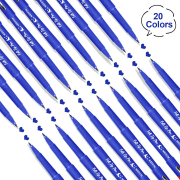 Fuyoooo blue markers arranged for journaling setup