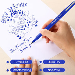Fuyoooo non-bleed ink pen preventing smudges on page