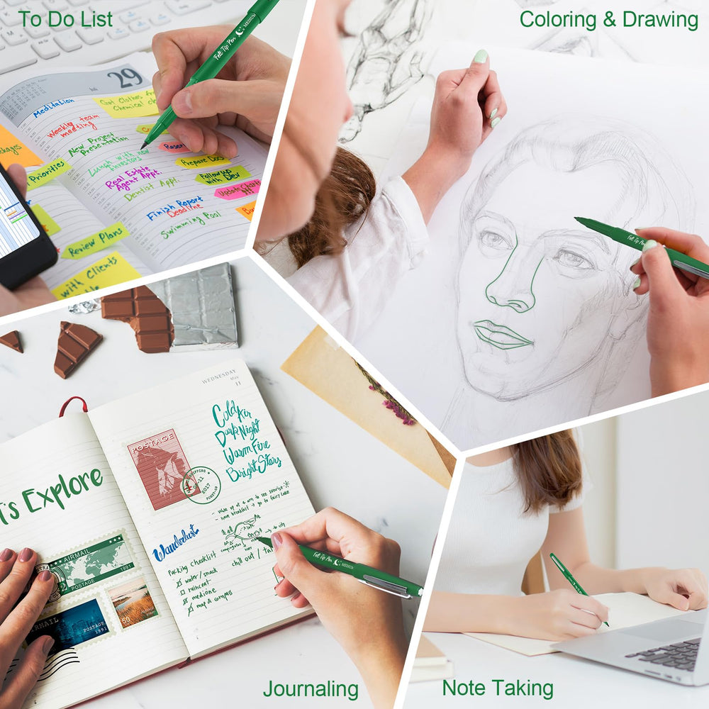 Notes and planners written with smooth ink for organized planning.