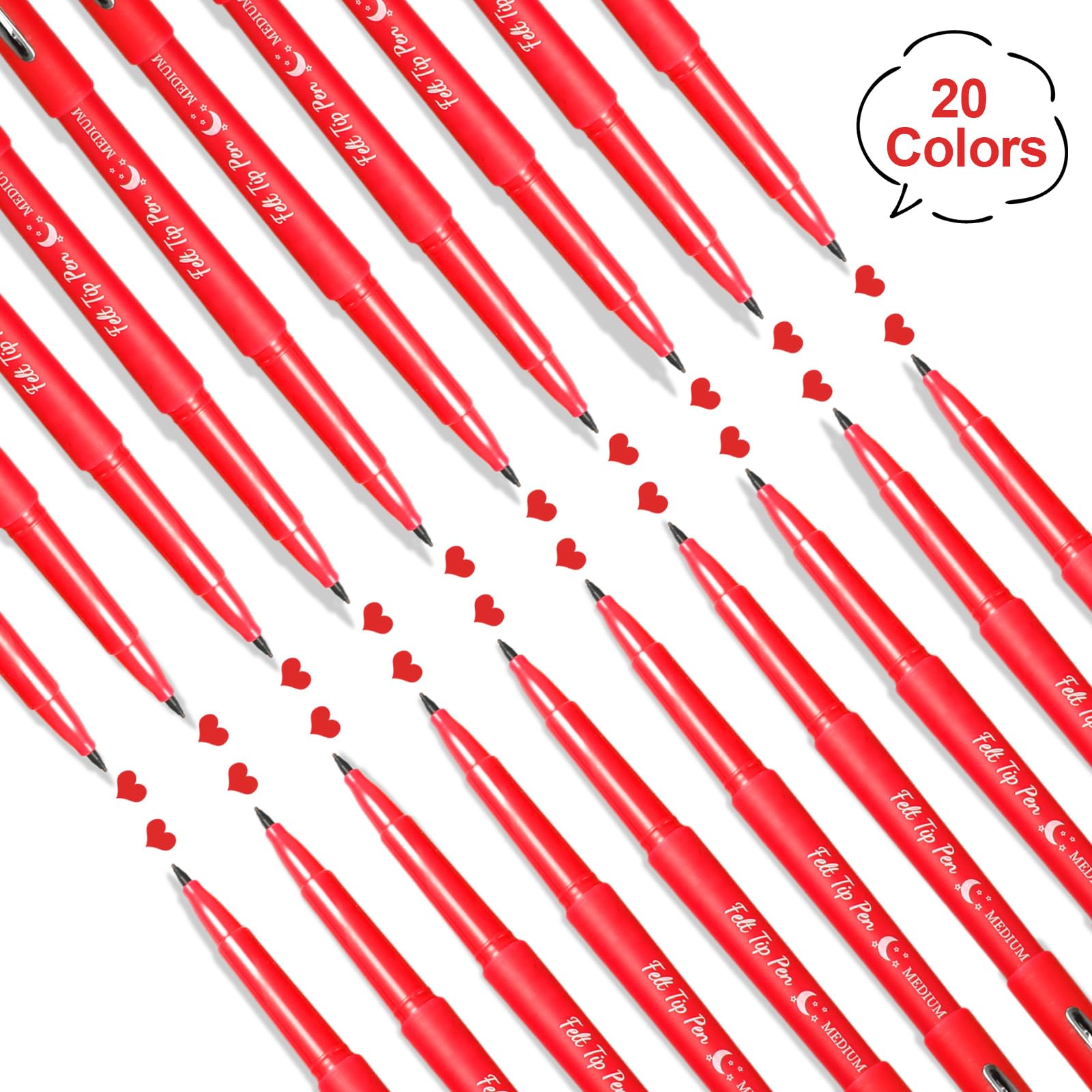 Fuyoooo red color-set pens ideal for color coding