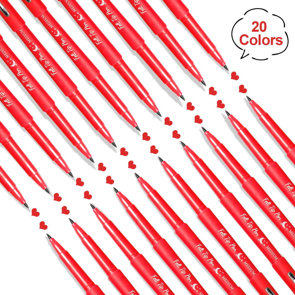 Fuyoooo red color-set pens ideal for color coding