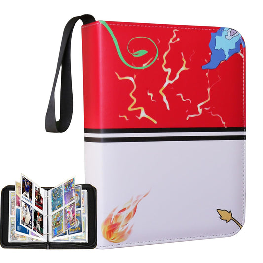 fweel 4-pocket binder with zipper closure for secure travel storage