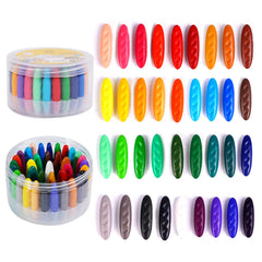 FXYRTKLCZ peanut crayons 36-color pack, easy cleanup for mess-free coloring