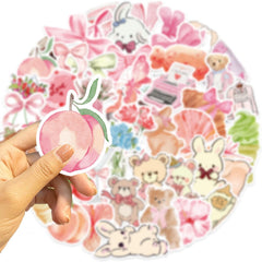 FYFDLLTF Coquette Pink Bows decorate a keyboard with precise cuts and color.