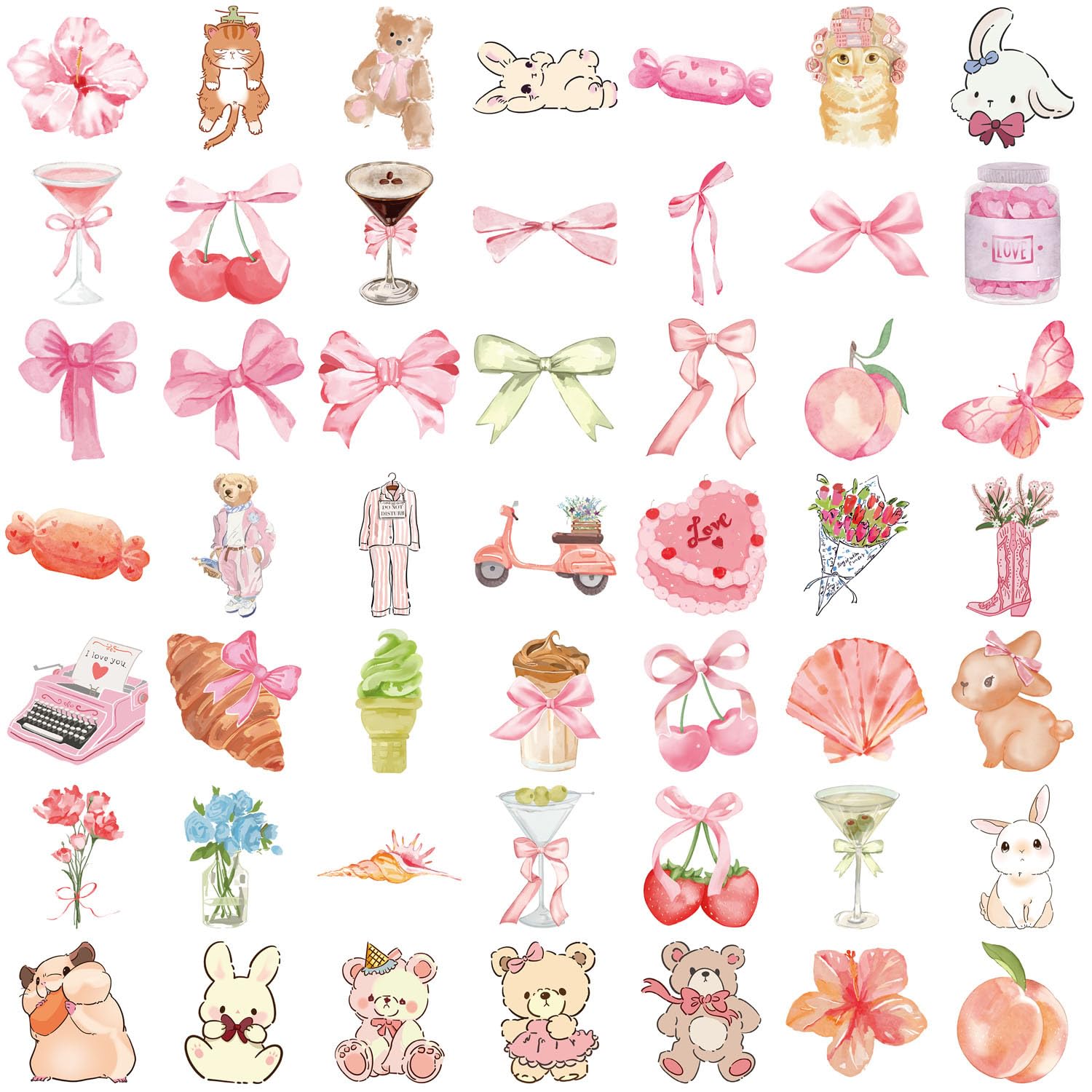 FYFDLLTF Coquette Pink Bows on a guitar for stylish customization.