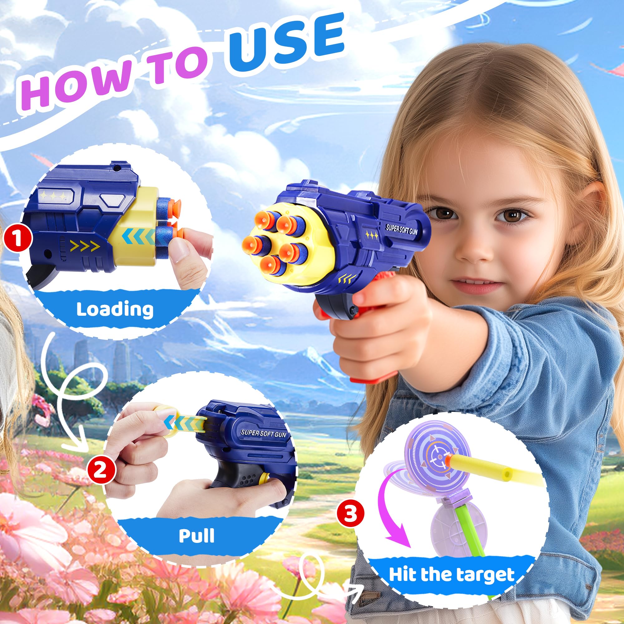 Fygurso long-range darts shoot over 10 meters for open indoor or outdoor space.