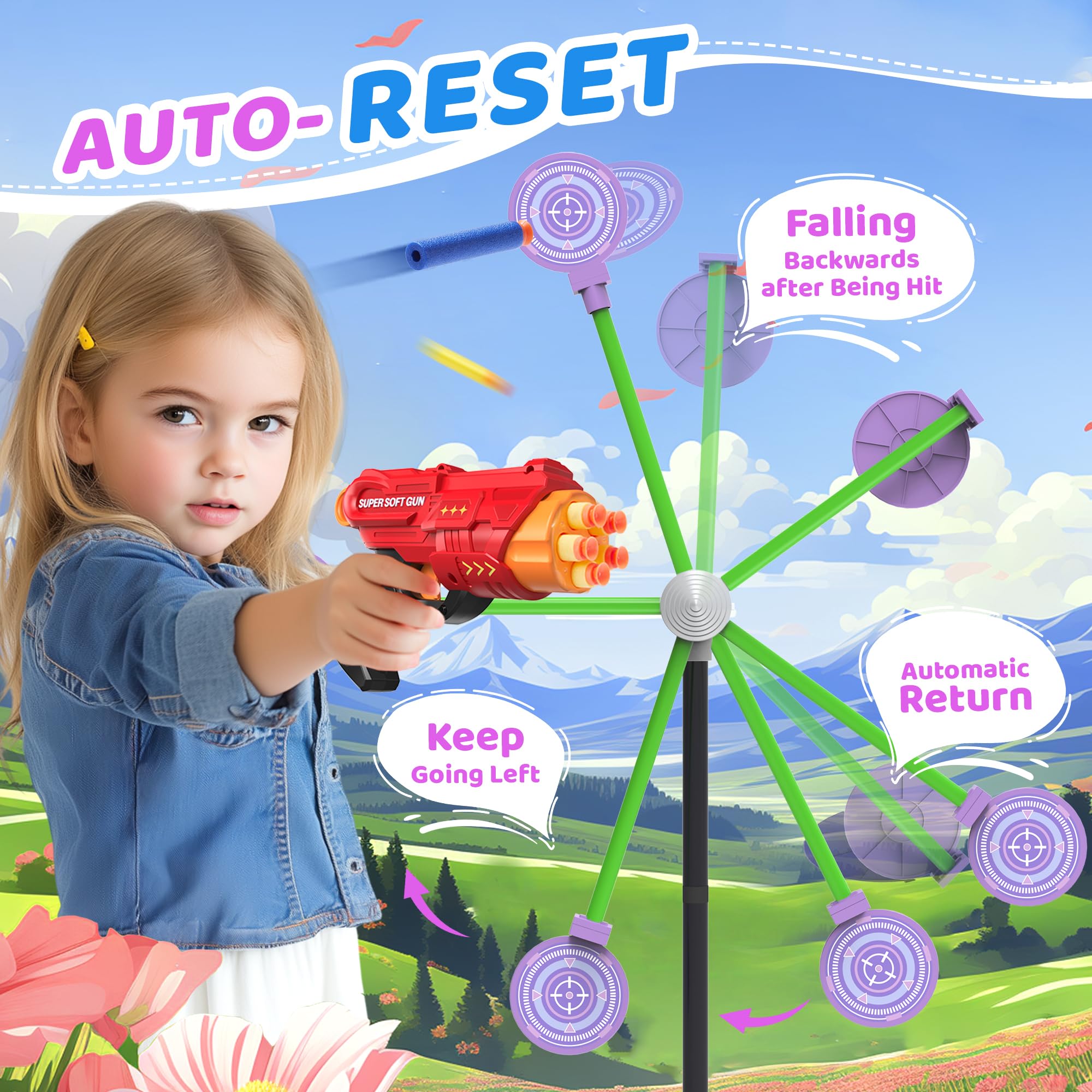 Fygurso rotating target with auto-reset offers stable, repeatable challenges for varying skill levels.