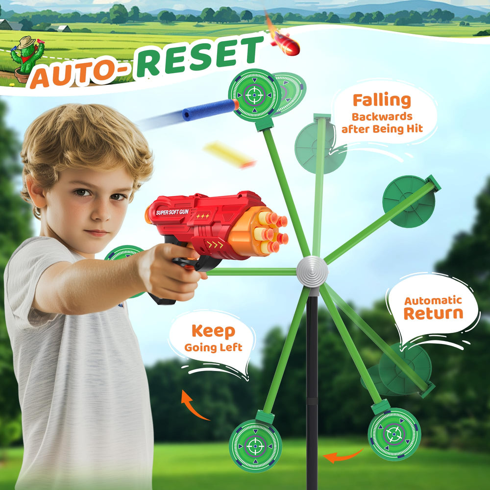 Fygurso rotating target assembly showcasing upgraded stability.