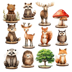 FYSUIMU wolf wood table sign with base adds rustic farmhouse charm to your centerpiece.