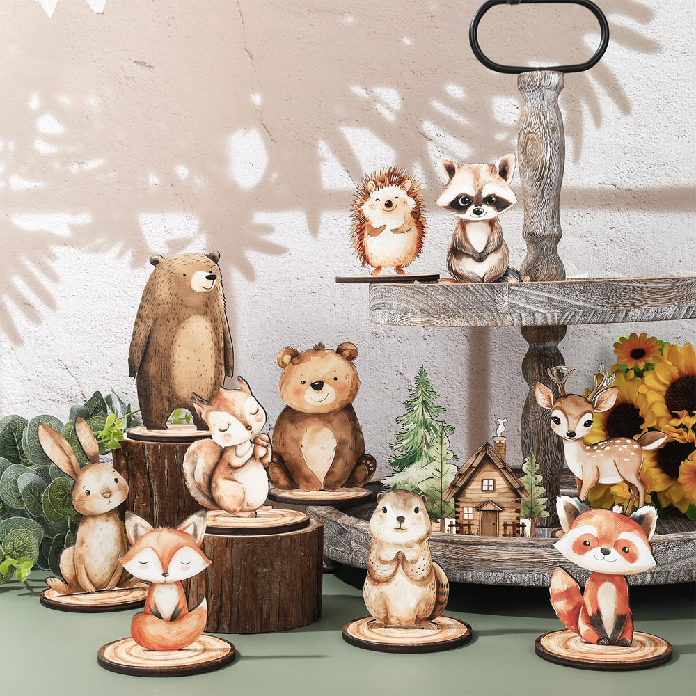 FYSUIMU deer wooden sign with base, perfect mantelpiece display