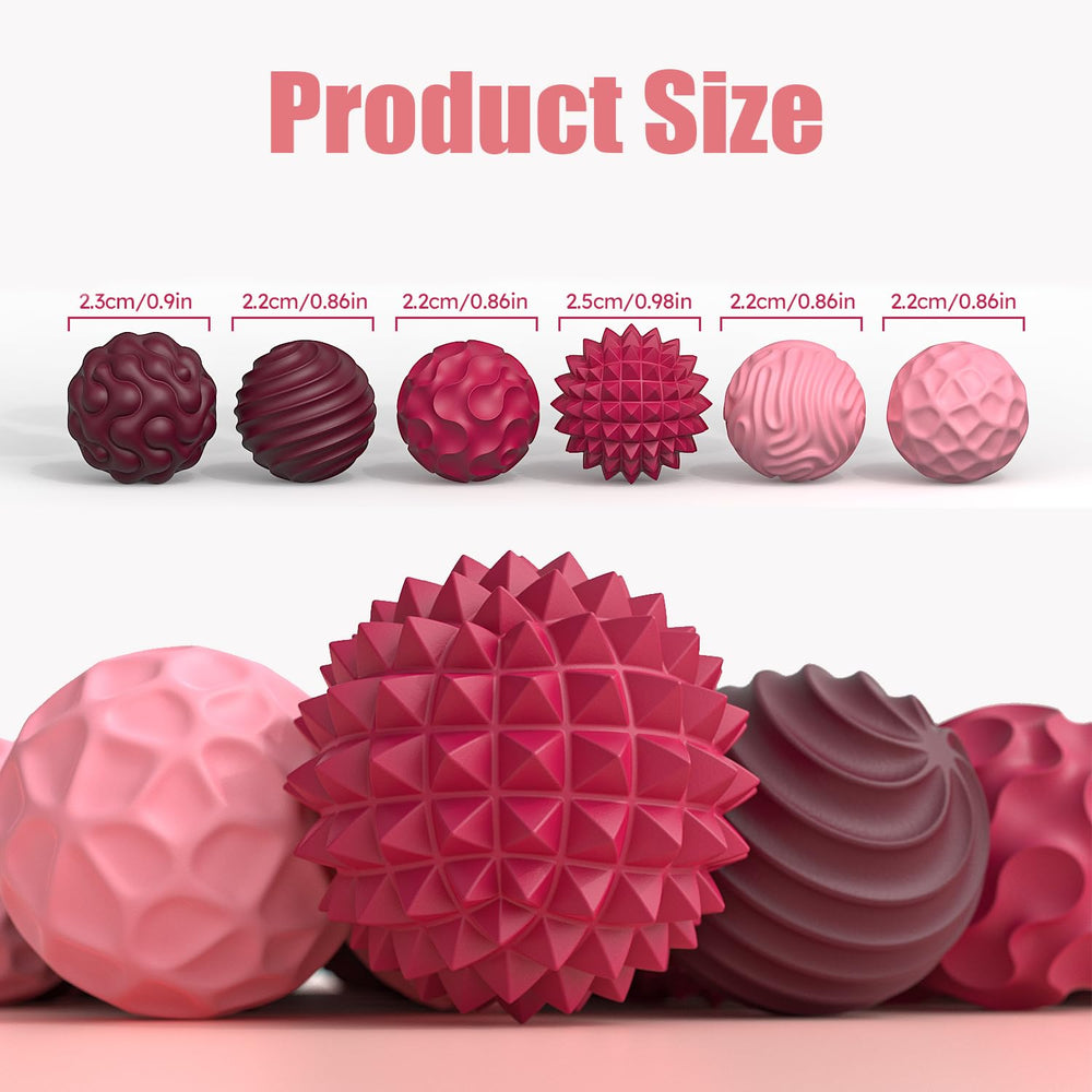 FZChenrry silicone textures ball showing tactile surfaces for focus
