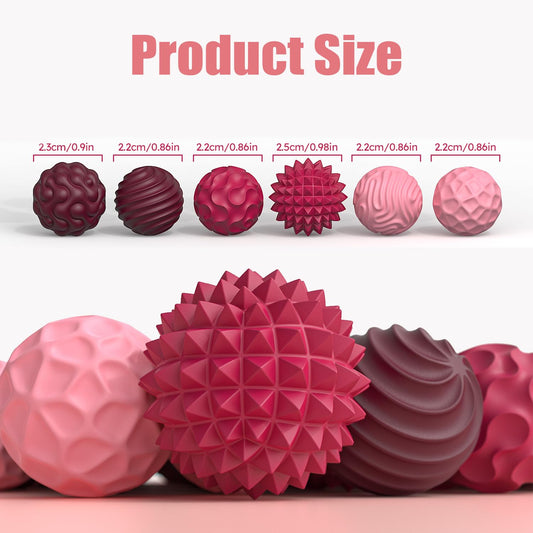 FZChenrry silicone textures ball showing tactile surfaces for focus