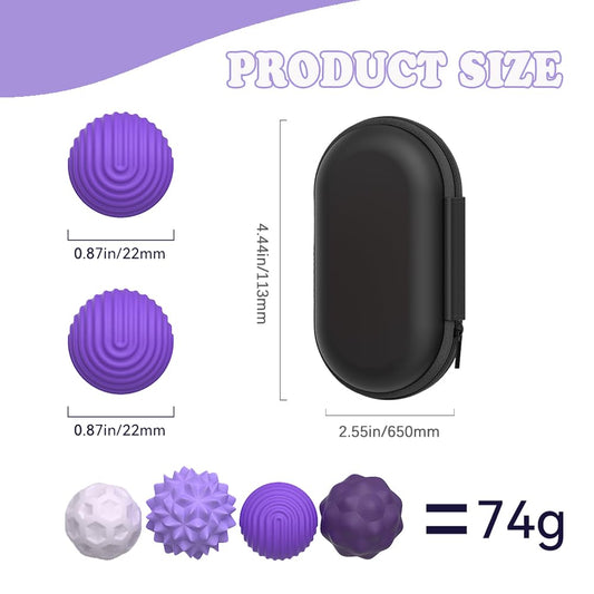 FZChenrry textured silicone fidget balls in three colors for sensory play and focus