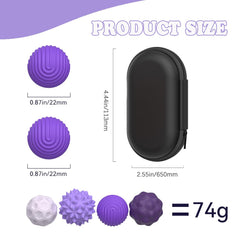 FZChenrry textured silicone fidget balls in three colors for sensory play and focus