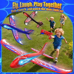 Three-pack gliders and launcher from Fzlirou for family outdoor fun.