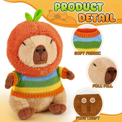 G.C plush toy wearing sweaters as part of the dress-up collection.