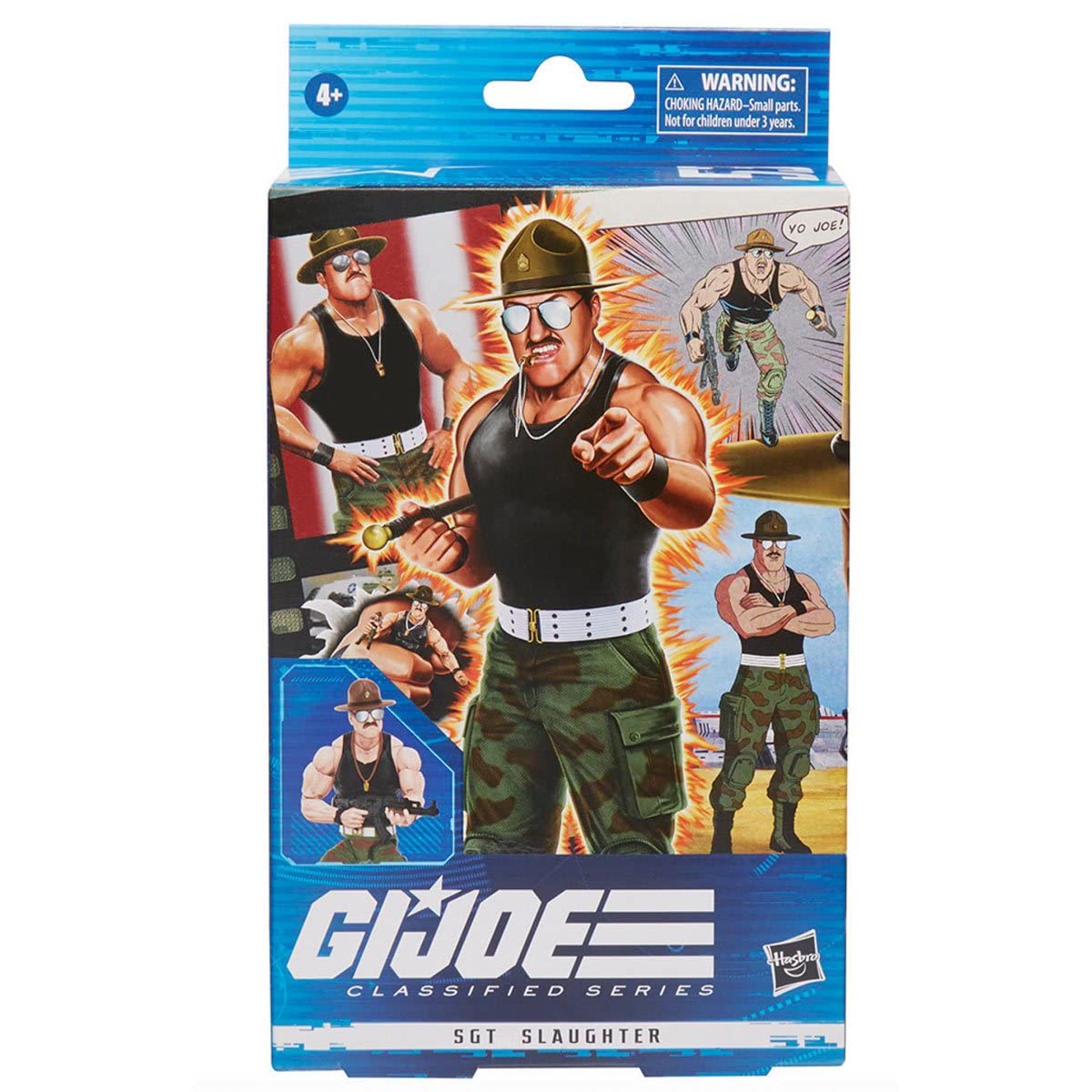 G.I. Joe Classified Sgt Slaughter accessories set with interchangeable parts.