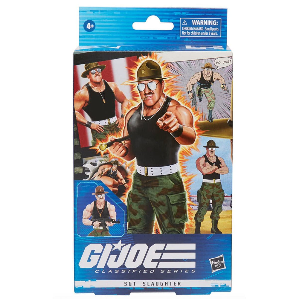 G.I. Joe Classified Sgt Slaughter accessories set with interchangeable parts.