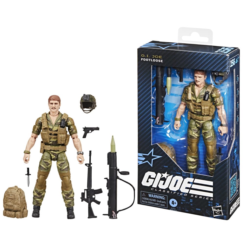 G.I. Joe Footloose 6-inch action figure for poseable display and storytelling