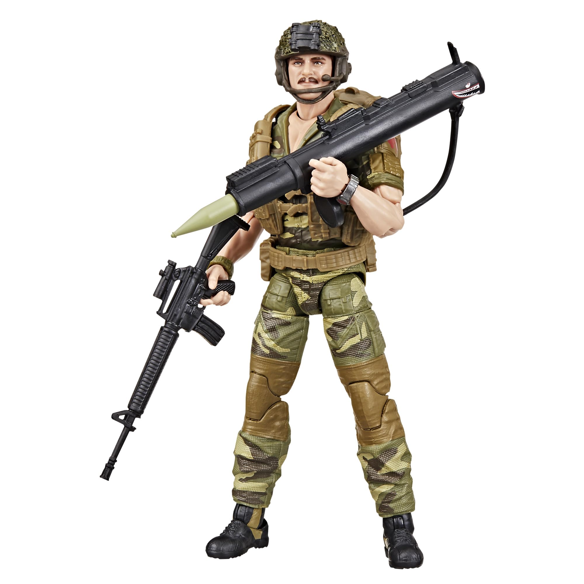 G.I. Joe Footloose rocket launcher accessory for high-drama action scenes